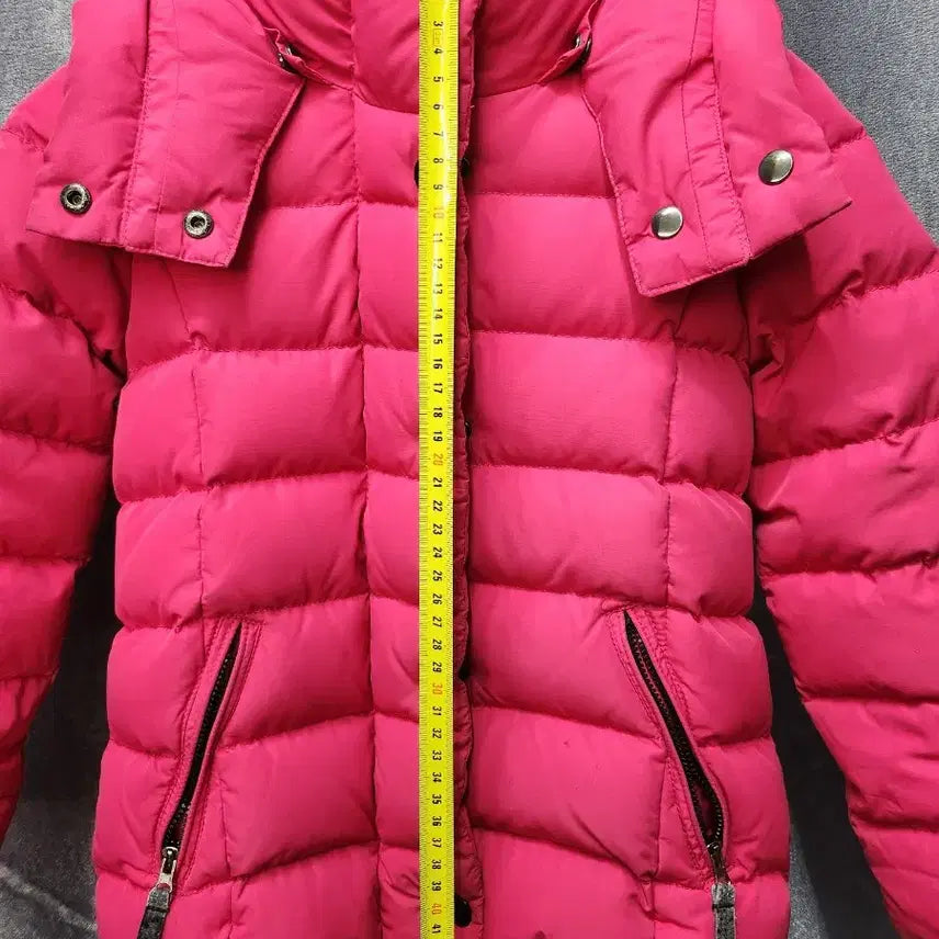 [BUNJANG] Unknown Goose Down Padded Jacket / 베네통 여아 핫핑크 구스다운 패딩