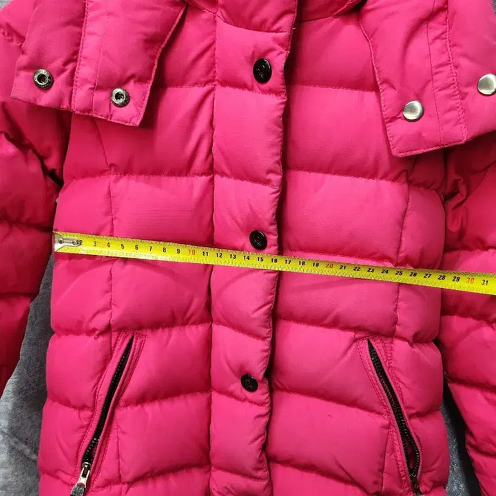 [BUNJANG] Unknown Goose Down Padded Jacket / 베네통 여아 핫핑크 구스다운 패딩