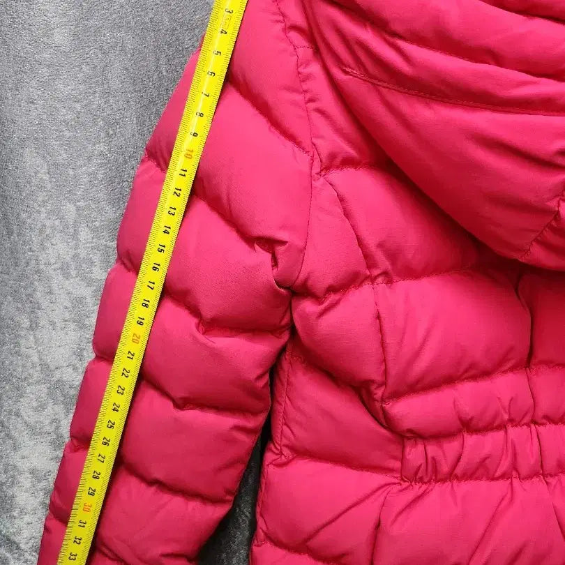 [BUNJANG] Unknown Goose Down Padded Jacket / 베네통 여아 핫핑크 구스다운 패딩