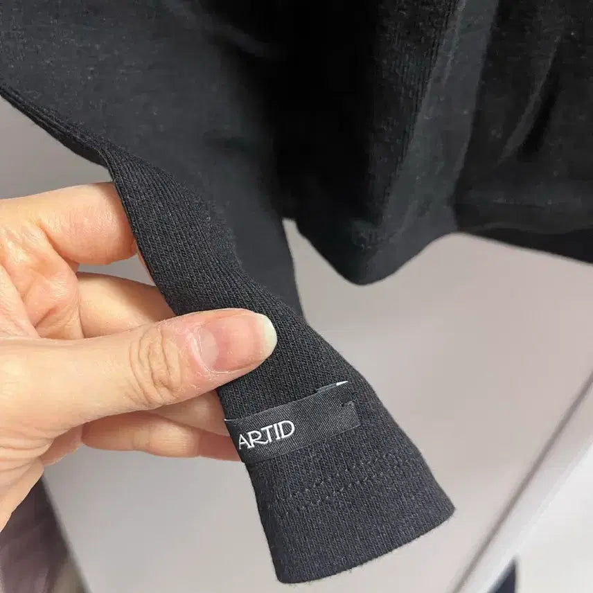 [BUNJANG] Artide Black Wrap T-shirt (Free Size) / 아티드 블랙 랩 티셔츠 free사이즈