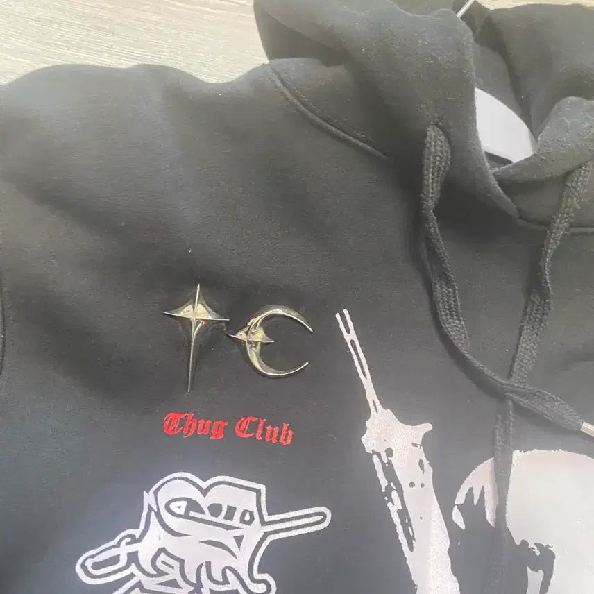 [BUNJANG] Thegclub Horn Hoodie Black / (L)떠그클럽 뿔후드 블랙