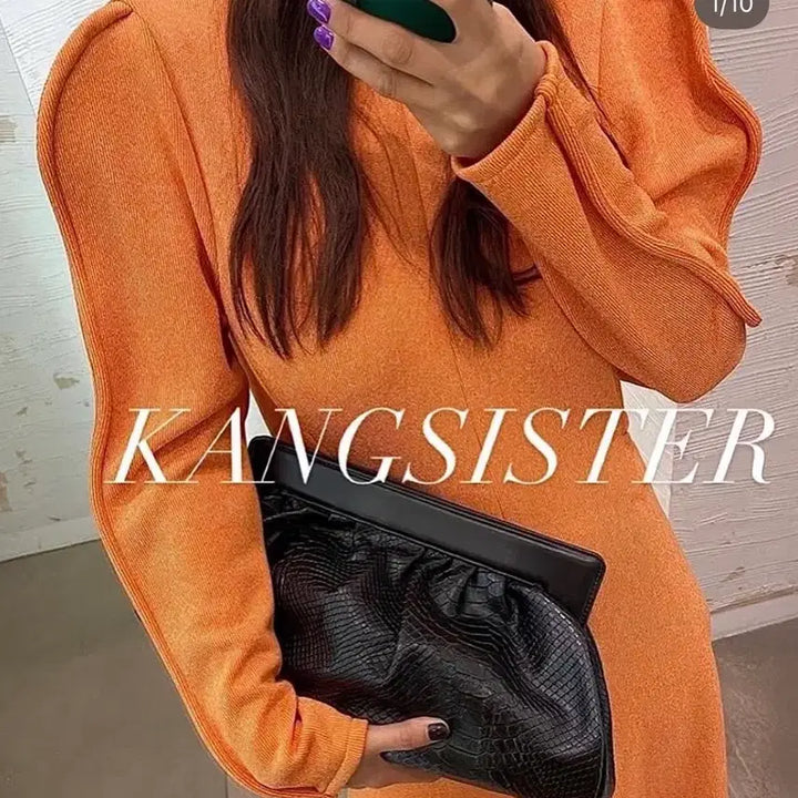 [BUNJANG] Gang Sisters Small Black Clutch / 강자매 강시스터 20클러치 블랙 스몰