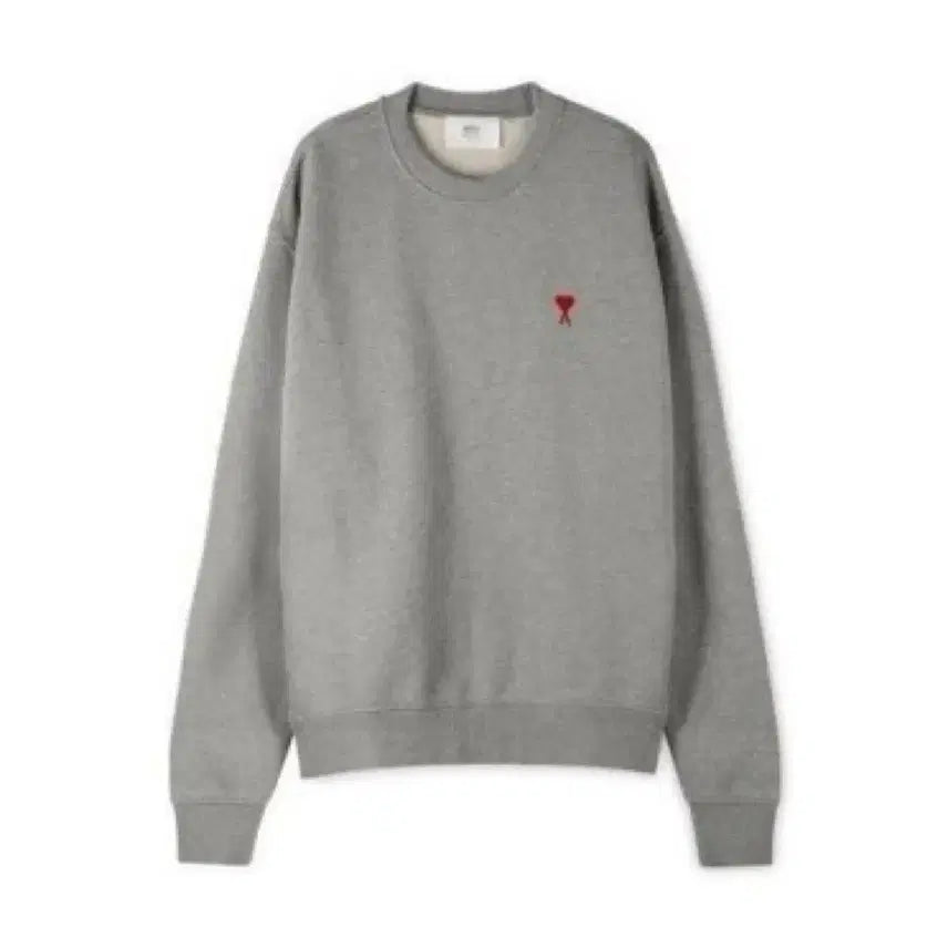 [BUNJANG] Ami Gray Sweatshirt / 아미 맨투맨 그레이 S,M,L,XL 새상품