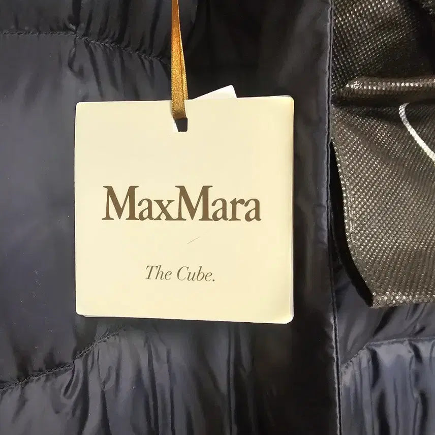 [BUNJANG] Max Mara The Cube Long Down Jacket Navy IT38 / 막스마라 더 큐브 롱패딩 네이비 IT38사이즈 새상품 풀세트