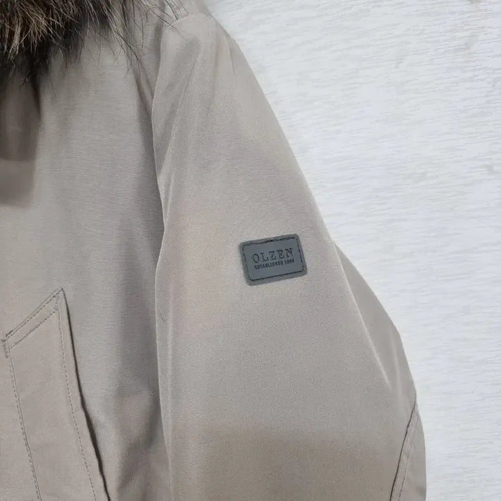 [BUNJANG] OLZEN Beige Goose Down Padded Jumper (Men's 100) / ㅡ올젠 베이지 거위털 패딩점퍼 남100 ㅡ0109