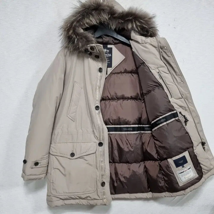 [BUNJANG] OLZEN Beige Goose Down Padded Jumper (Men's 100) / ㅡ올젠 베이지 거위털 패딩점퍼 남100 ㅡ0109