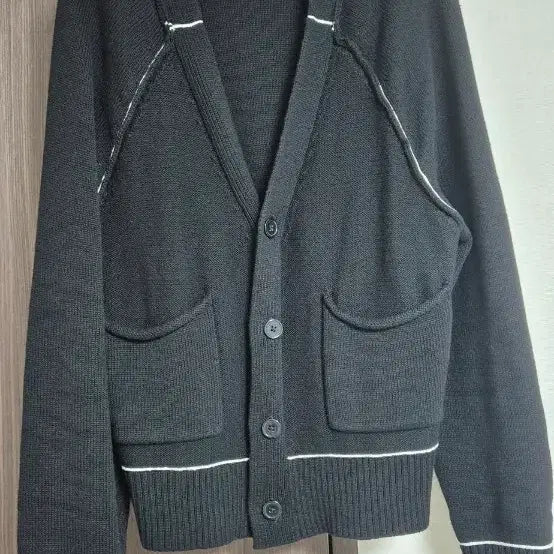 [BUNJANG] ZARA Black Line Point Cardigan / (새상품)자라 블랙 라인 포인트 가디건