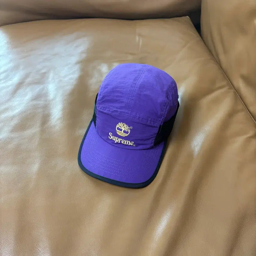[BUNJANG] Supreme Timberland Camp Cap Side Mesh Purple / 슈프림 팀버랜드 캠프캡 모자 사이드 메쉬 퍼플