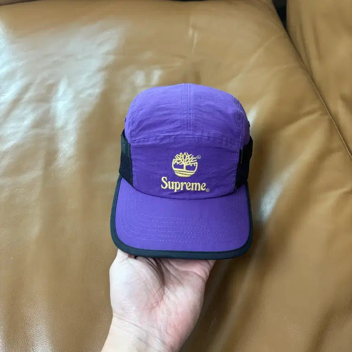 [BUNJANG] Supreme Timberland Camp Cap Side Mesh Purple / 슈프림 팀버랜드 캠프캡 모자 사이드 메쉬 퍼플