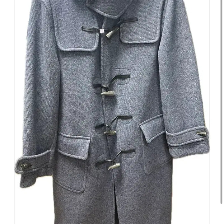 [BUNJANG] Moondal Long Double Coat - Blue / 문달 롱 더블코트 블루