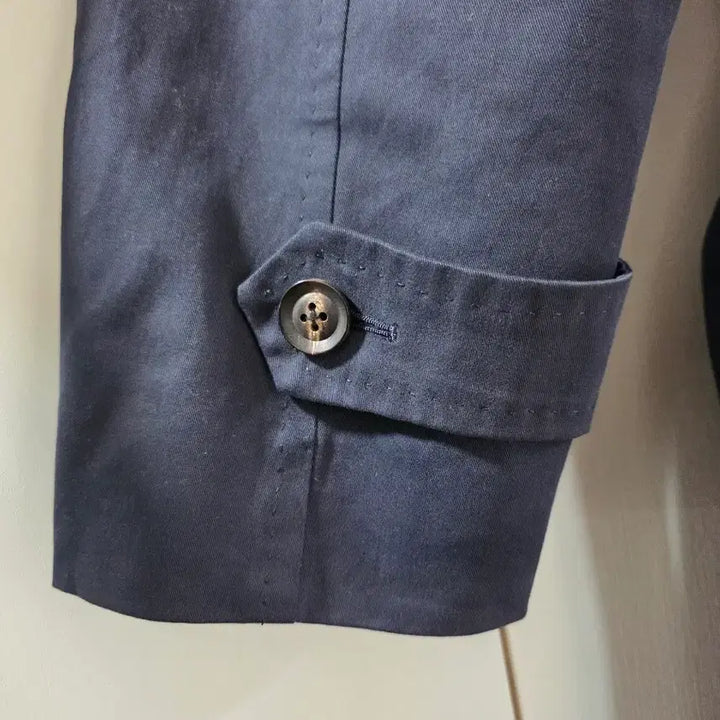 [BUNJANG] Ring Jacket Dark Navy Cashmere Cotton Belted Trench Coat / 링자켓 RJ 다크네이비 캐시미어 코튼 벨티드 트렌치코트