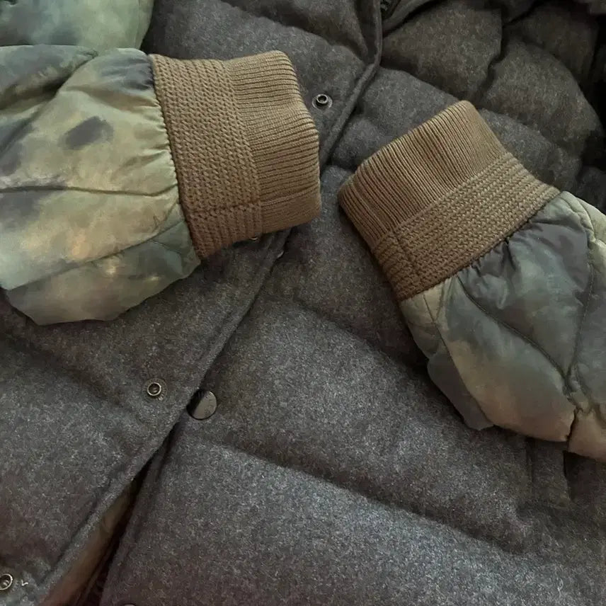 [BUNJANG] Moncler Camo Military Fur Padded Jacket (Size 2) / 몽클레어 카모 밀리터리 퍼 패딩 2사이즈