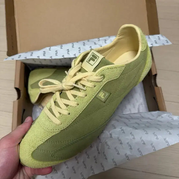 [BUNJANG] Fila Ritmo Sleek LX Matcha Sneakers / (새상품) 휠라 리트모 슬릭 LX 말차 스니커즈