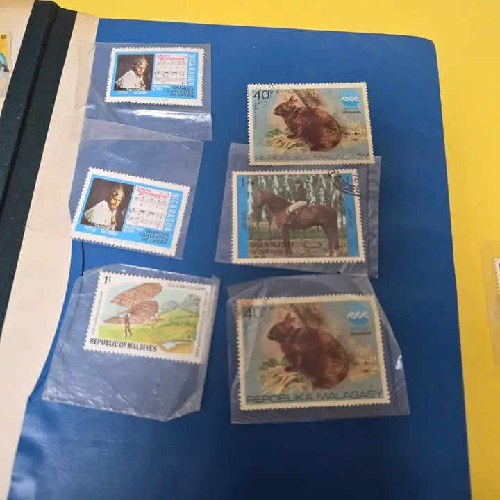 [BUNJANG] Vintage Korean Stamp Collection Bundle / 옛날 한국 우표 컬렉션 일괄