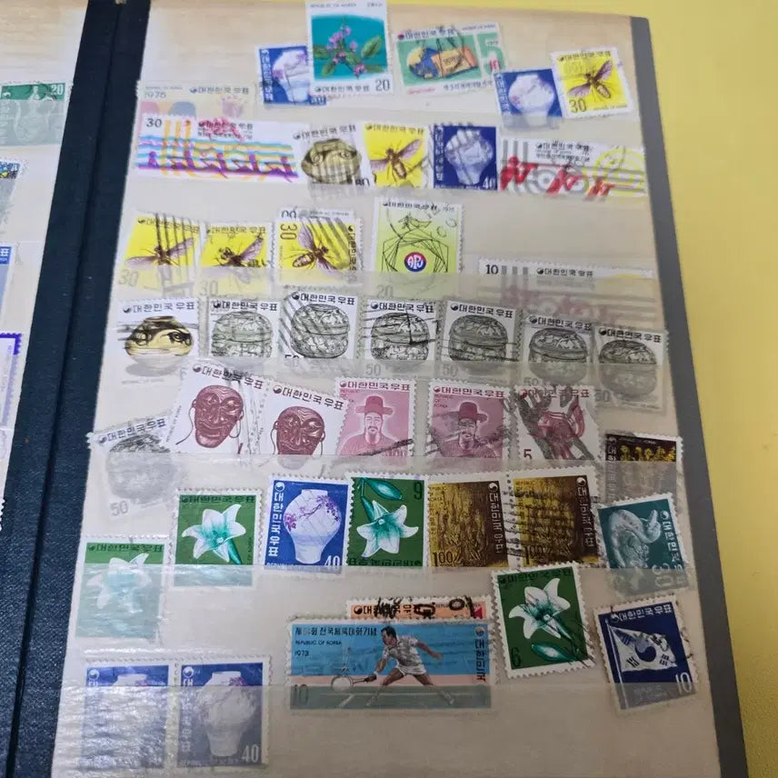 [BUNJANG] Vintage Korean Stamp Collection Bundle / 옛날 한국 우표 컬렉션 일괄