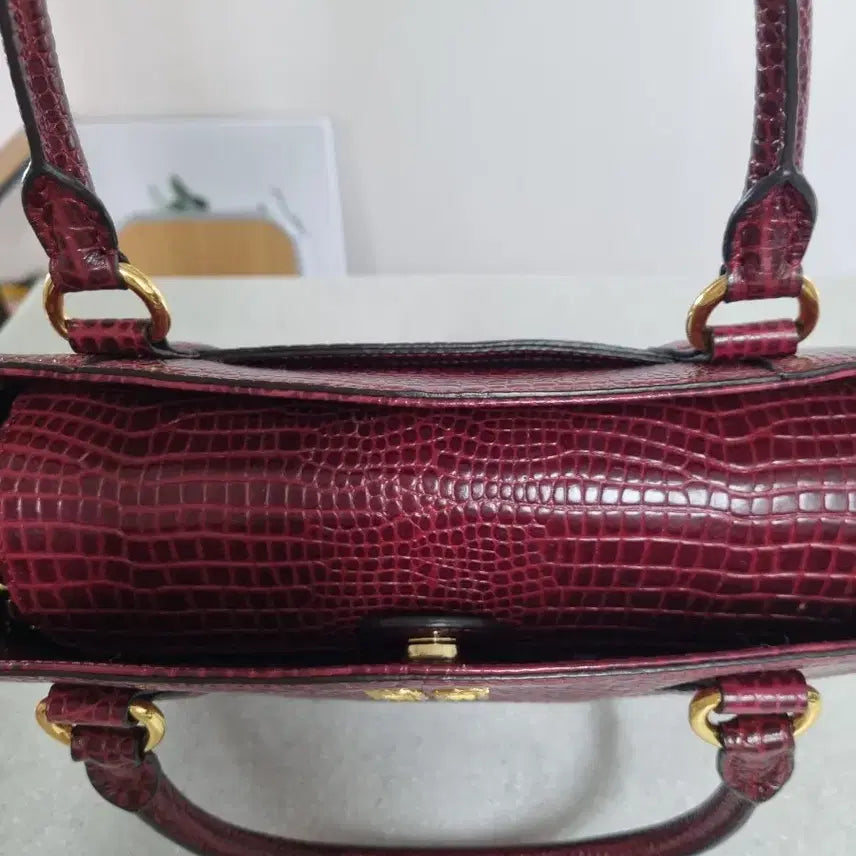 [BUNJANG] Daks Crocodile Tote/Cross Bag / 닥스 크로커다일 토트.크로스백