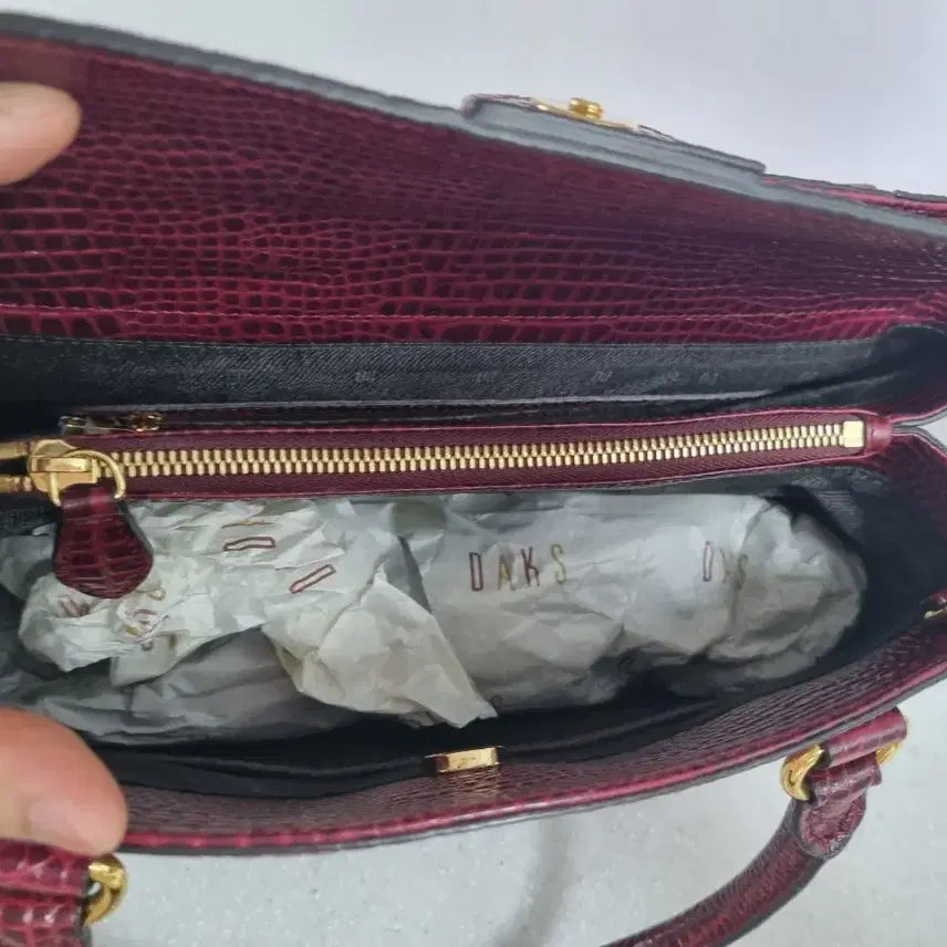 [BUNJANG] Daks Crocodile Tote/Cross Bag / 닥스 크로커다일 토트.크로스백