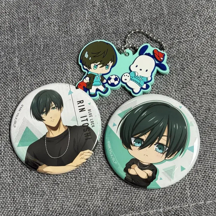 [BUNJANG] Blue Lock Itoshi Rin Original Art Exhibition Badge Bundle Set / 블루록 이토시 린 원화전 캔뱃지 8종 일괄 양도