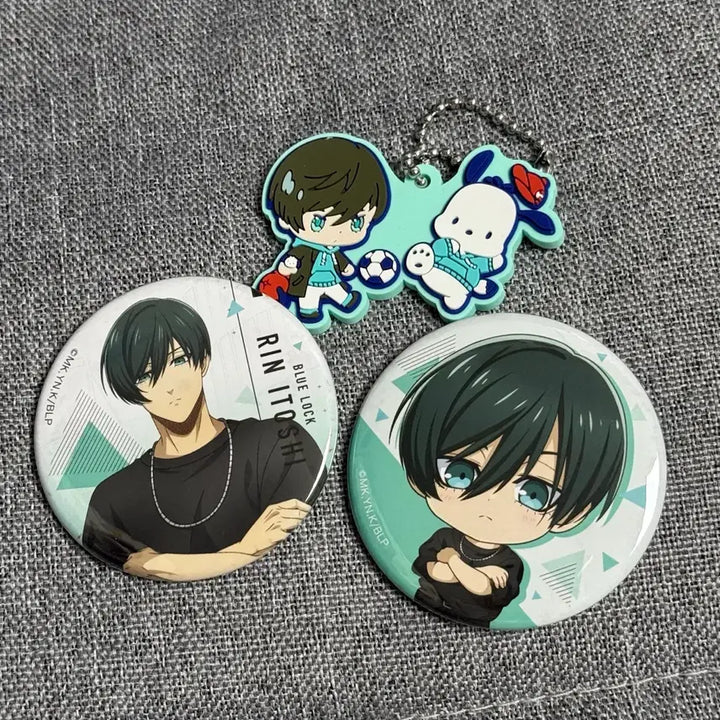 [BUNJANG] Blue Lock Itoshi Rin Original Art Exhibition Badge Bundle Set / 블루록 이토시 린 원화전 캔뱃지 8종 일괄 양도