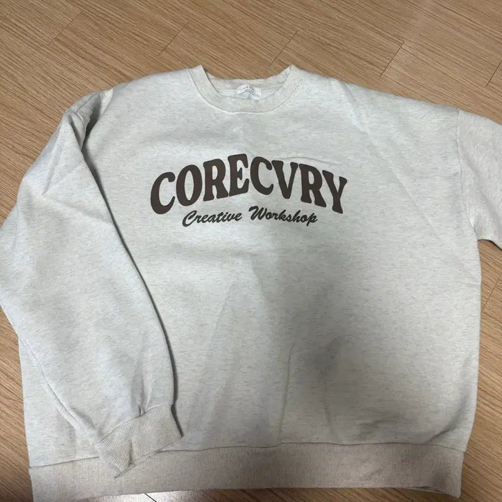 [BUNJANG] Gray Fleece Crewneck Sweatshirt / 무료배송. 새상품. 백멜란지 그레이 기모 크루넥 맨투맨 티셔츠