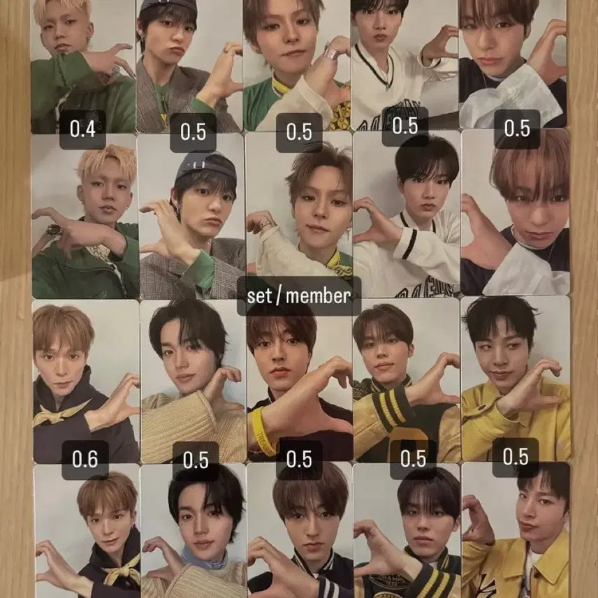 트레저 팬콘 타입캡슐 포카 지훈 준규 요시 정환 도영 하루토 현석 정우