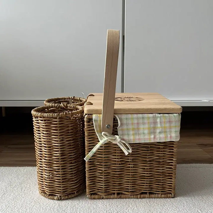 [BUNJANG] Starbucks 22 Spring Rattan Picnic Carrier / 스타벅스 22 스프링 라탄 피크닉 캐리어