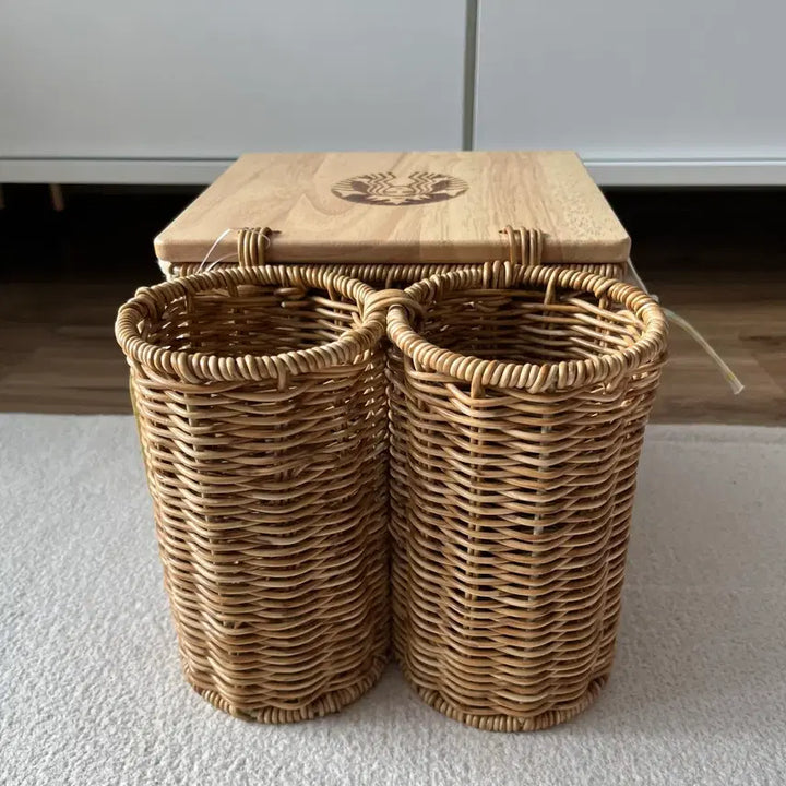 [BUNJANG] Starbucks 22 Spring Rattan Picnic Carrier / 스타벅스 22 스프링 라탄 피크닉 캐리어