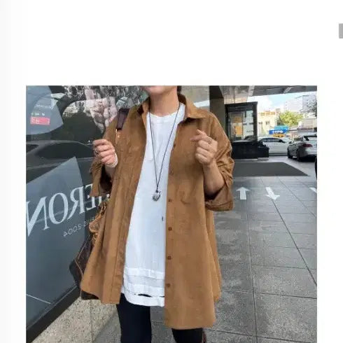 [BUNJANG] Unisex Suede Shirt / (새상품)스웨이드셔츠