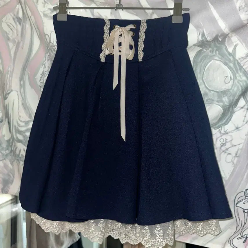 [BUNJANG] Liz Lisa Frill Eyelet Skirt / 리즈리사 프릴 아일렛 스커트
