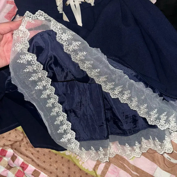 [BUNJANG] Liz Lisa Frill Eyelet Skirt / 리즈리사 프릴 아일렛 스커트