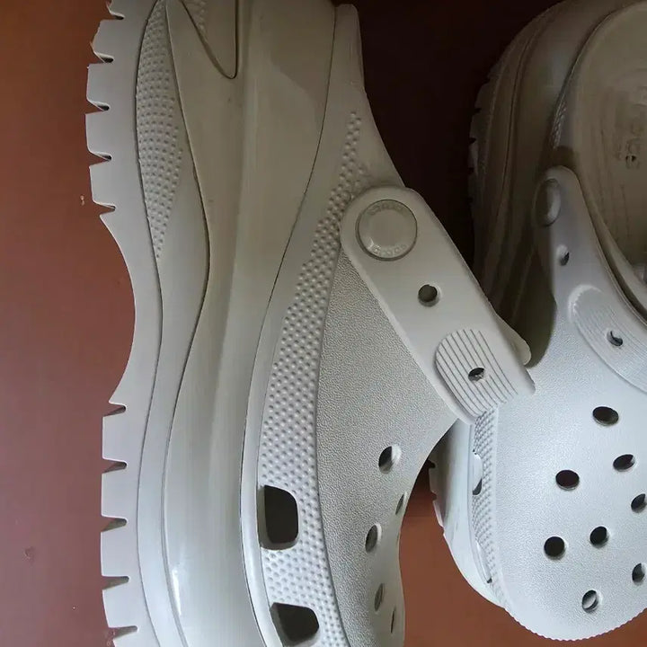 [BUNJANG] Crocs Platform Clog Beige M4/W6 / 크록스 플랫폼 클로그 키높이 연베이지  M4/W6
