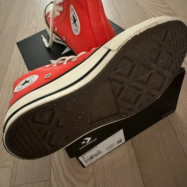 [BUNJANG] Converse Chuck Taylor 70 High Red Sneakers / 컨버스 척테일러 70 하이 레드 235mm