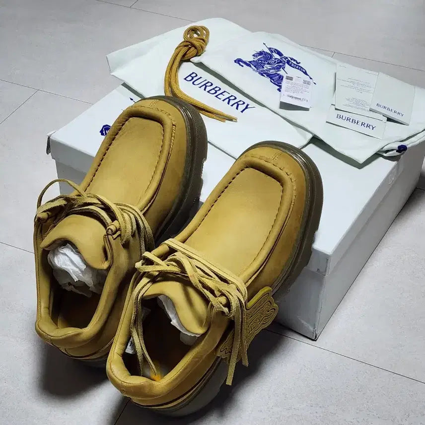 [BUNJANG] Burberry Manila Shoes / 40) 버버리 누벅 크리퍼 슈즈 - 마닐라