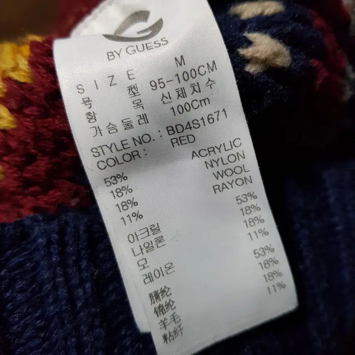 [BUNJANG] Guess Patterned Knit Sweater / -95 100 / GUESS / 패턴 니트 스웨터//와해0109