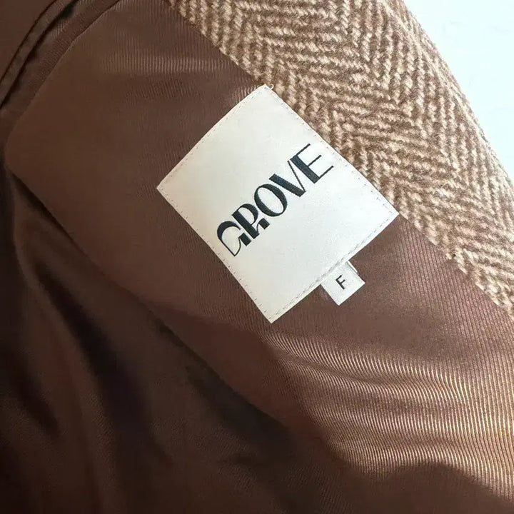 [BUNJANG] Grovestore Herringbone Brown Long Coat / 새상품) 그로브스토어 헤링본 브라운 롱코트 (완전 롱기장)
