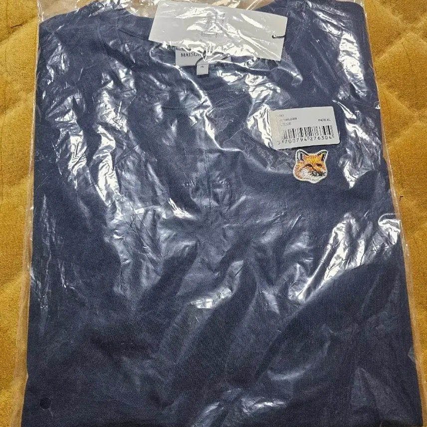 [SOLD OUT] 메종키츠네 폭스 헤드 네이비 반팔 티셔츠 XL