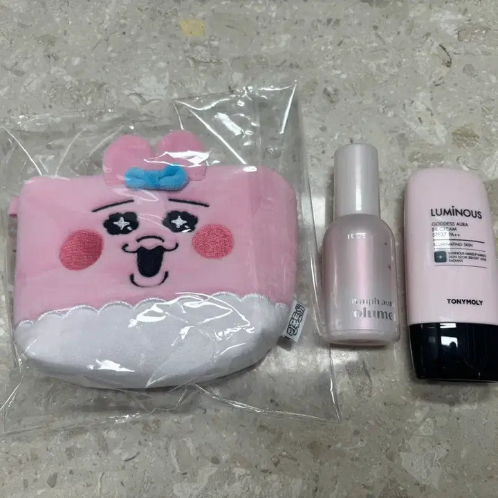 [BUNJANG] Etude House & TonyMoly Bundle Set / 새상품) 에뛰드 광채볼류머, 토니모리 광채비비크림, 빤쮸토끼 파우치 일괄
