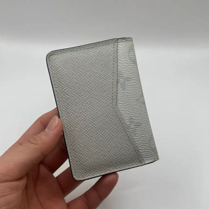 [BUNJANG] Louis Vuitton Taiga Leather Organizer Card Wallet / 루이비통 타이가라마 오거나이저 카드지갑 화이트