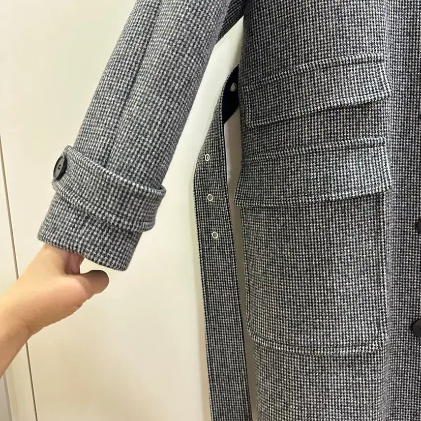 [BUNJANG] Maron Edition Detachable Collar Check Coat / 마론에디션 코트