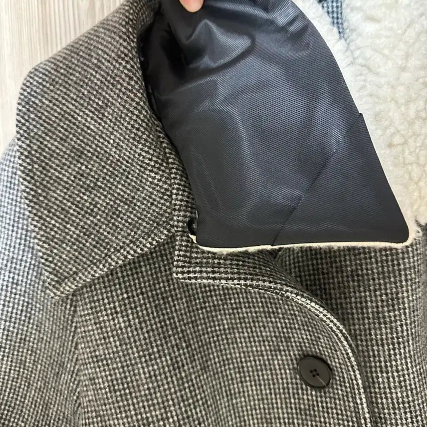 [BUNJANG] Maron Edition Detachable Collar Check Coat / 마론에디션 코트