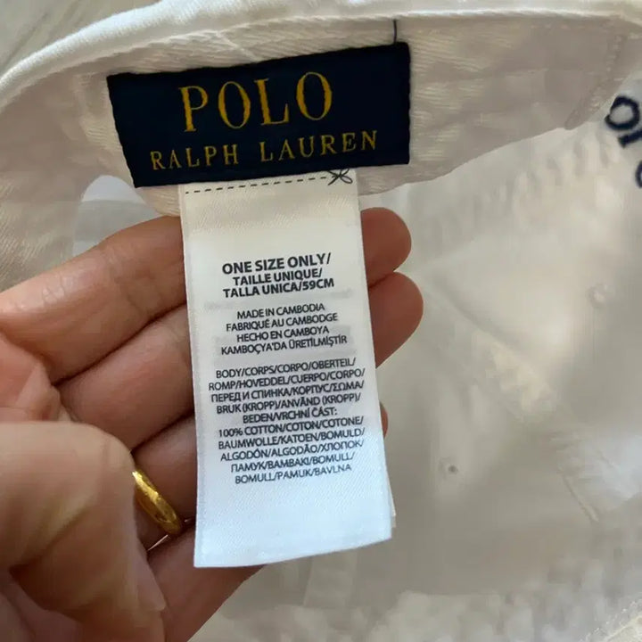 [BUNJANG] Polo White Cap / 폴로 모자