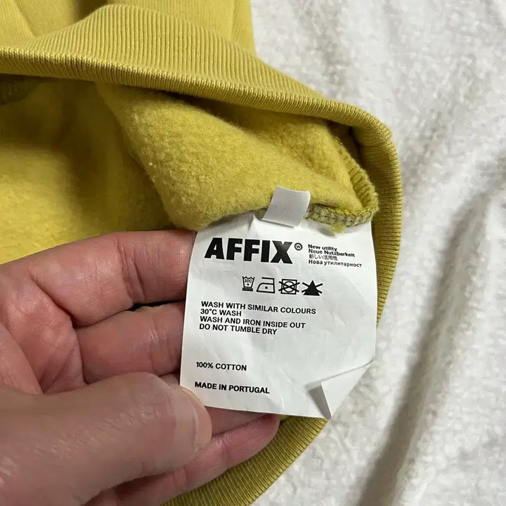[BUNJANG] Affix Hoodie (Yellow) / (L)아픽스 Affix 후드티 (옐로우) 후디