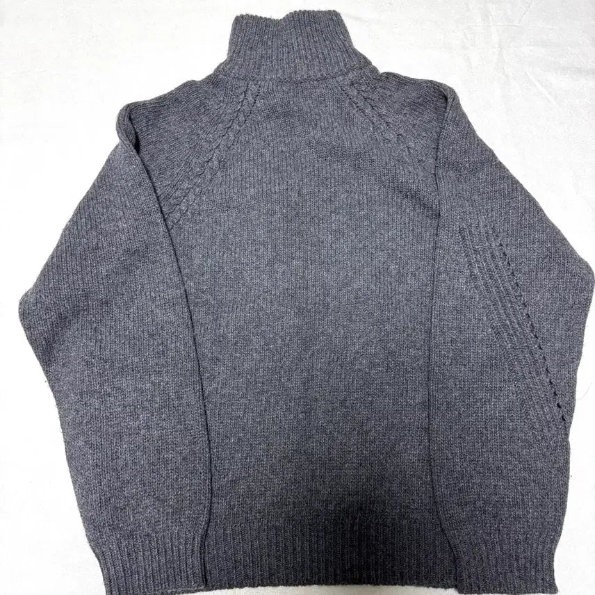 [BUNJANG] MMIC Half Zip Knit Gray (Size M) / 엠엠아이씨(mmic) 카포 하프집업 니트 그레이 M사이즈
