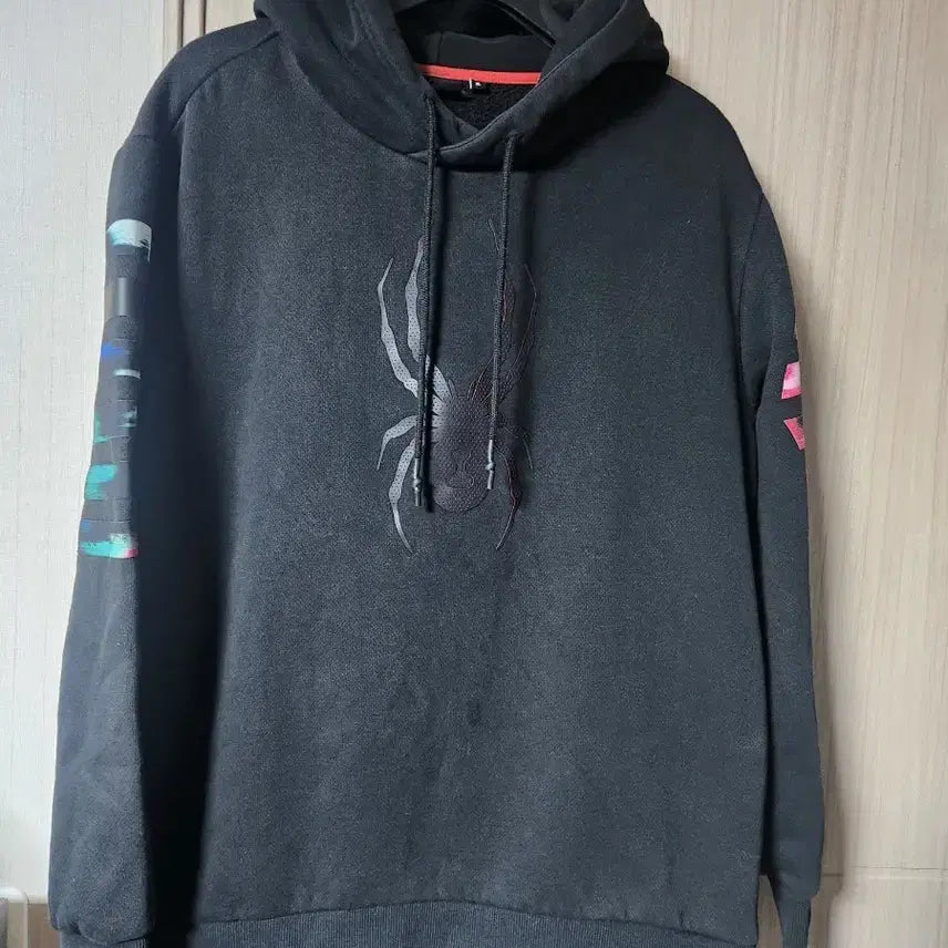 [BUNJANG] Spider Black Hoodie 105 / 스파이더 블랙 후드티 105