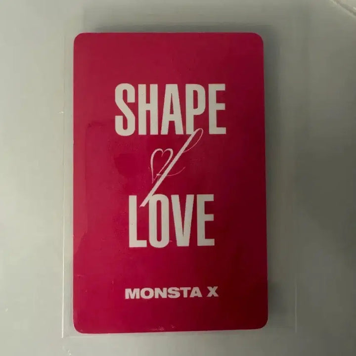 몬스타엑스 형원 shape of love 포카