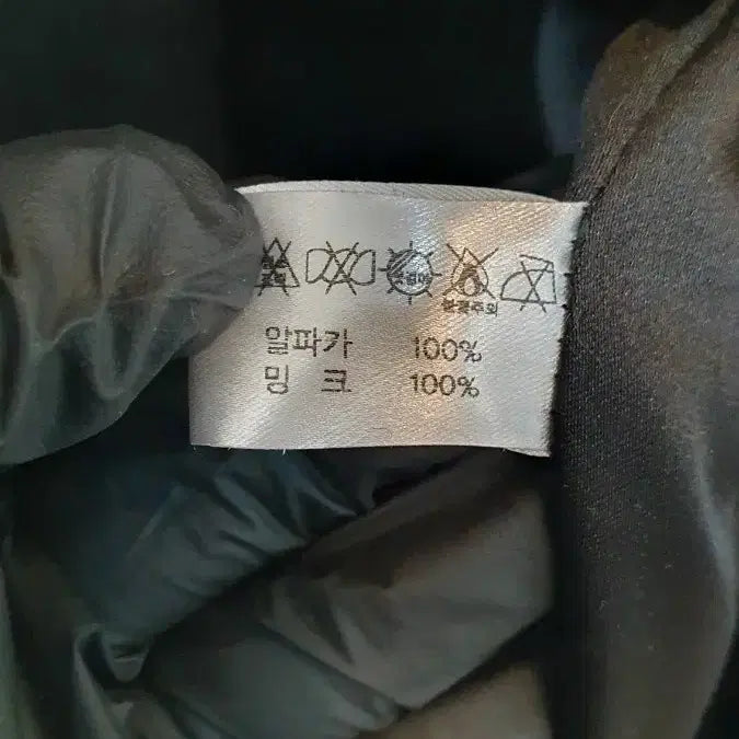 [BUNJANG] NB Black Fur Coat / NB 블랙 모피(알파카100%카라 밍크100%코트 프리사이즈