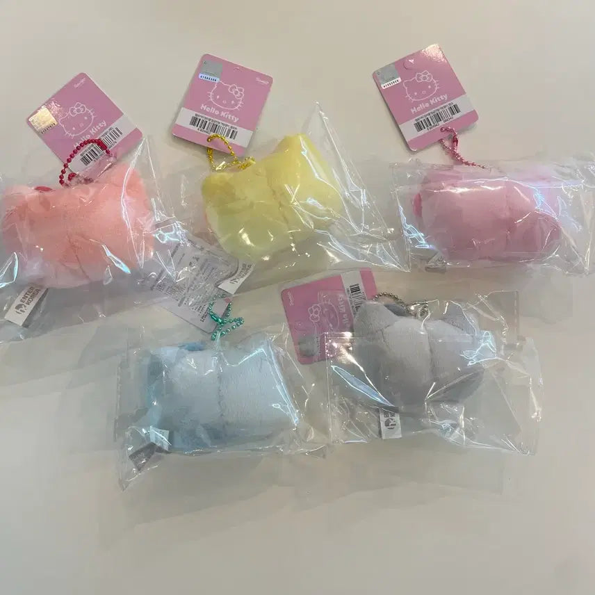 [BUNJANG] Hello Kitty Face Mini Keyring (Red, Pink, Yellow, Blue) / 새상품) 정품 헬로키티 얼굴 레드 핑크 그레이 옐로우 블루 미니 키링