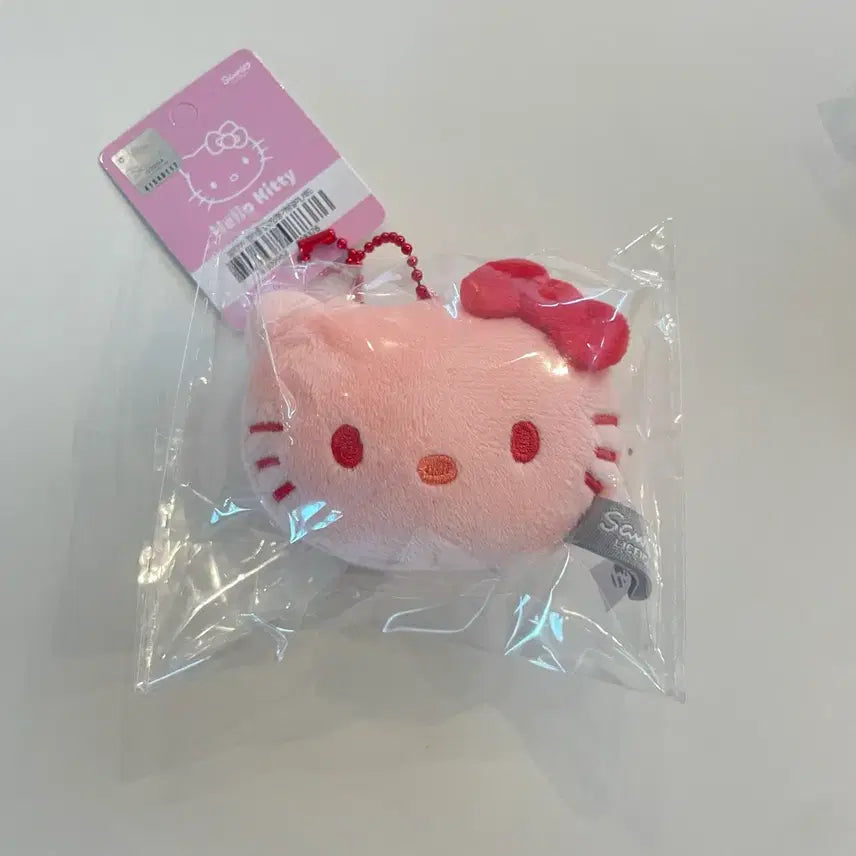 [BUNJANG] Hello Kitty Face Mini Keyring (Red, Pink, Yellow, Blue) / 새상품) 정품 헬로키티 얼굴 레드 핑크 그레이 옐로우 블루 미니 키링