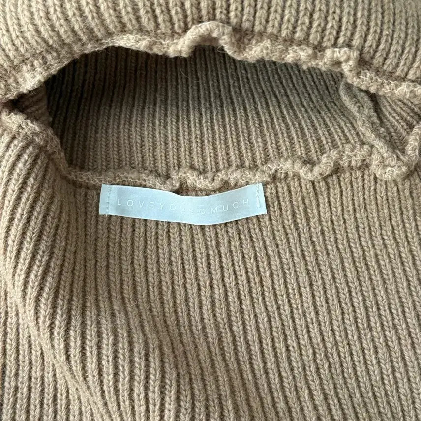 [BUNJANG] Turtle Neck Cropped Poncho Vest / (새상품) 터틀넥 크롭 판초베스트