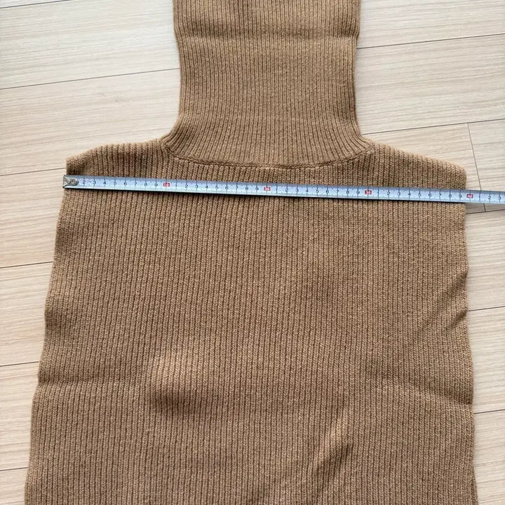 [BUNJANG] Turtle Neck Cropped Poncho Vest / (새상품) 터틀넥 크롭 판초베스트